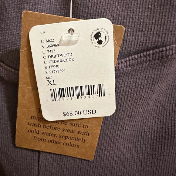 NWT Free People size XL - Right on ribbed flare leggings in driftwood cedar - Picture 6 of 9